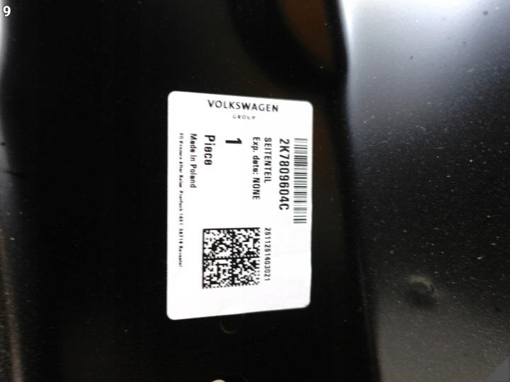 VW CADDY IV 4 2K7 20- FORD TOURNEO CONNECT MK3 24- AILE BRODERIE DROIT