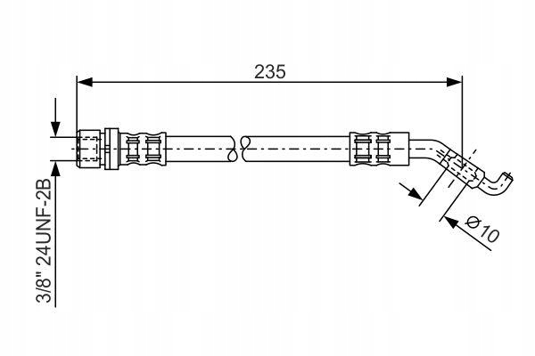 BOSCH 1 987 476 207 FLEXIBLE FIL DE FREIN