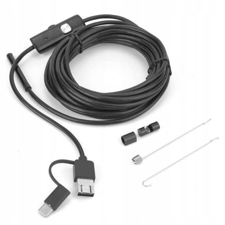 ENDOSKOP CAMÉRA INSPEKCYJNA Y102 USB 6LED CÂBLE 5 M