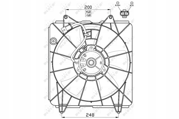 NRF RADUADOR TOYOTA COROLLA 02- 