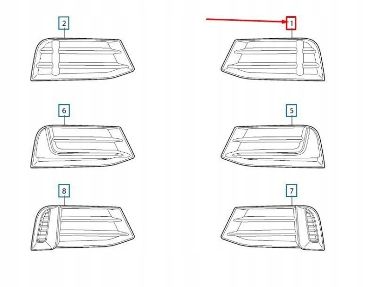 AUDI A3 8V GAUCHE PARE-CHOCS AVANT GRILLE 8V5807681AA9B9