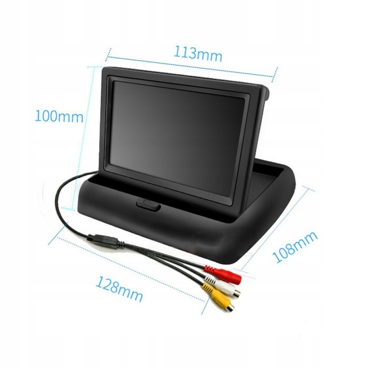 MONITOR 4.3'' PLEGADIZO TFT LCD PARA CÁMARA RETROVISOR 