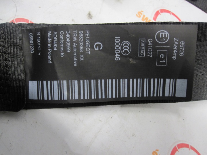 PEUGEOT 3008 I 12R CEINTURE DE SÉCURITÉ GAUCHE AVANT 96820368XX