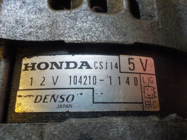 CR-V III 2.2 ICTDI 12R 150KM N22B3 ALTERNATEUR 104210-1140