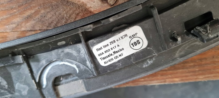 Q5 80A MOULURE REVÊTEMENT GARDE-BOUE GAUCHE GAUCHE ARRIÈRE LX7R 80A853717A
