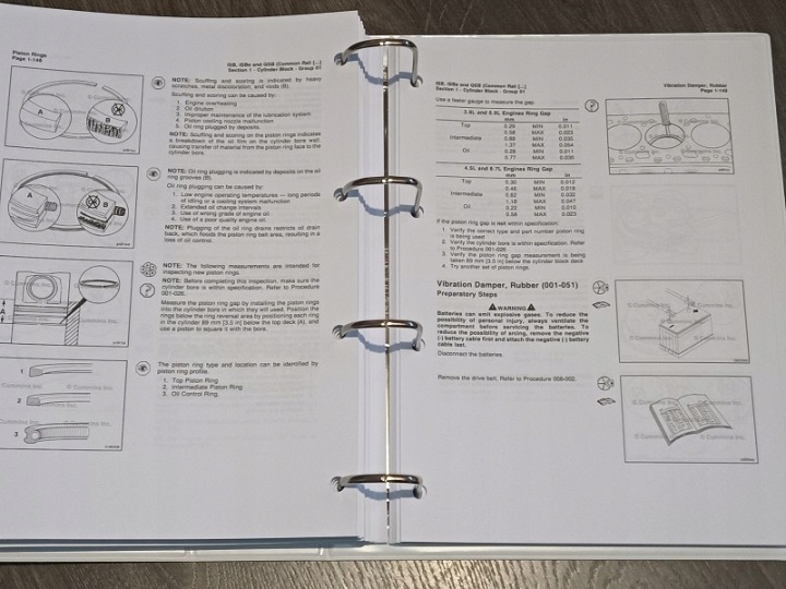 CUMMINS ISB QSB CM850 6.7 5.9 4.5 INSTRUCTION MANUEL DE SERVICE RÉPARATION