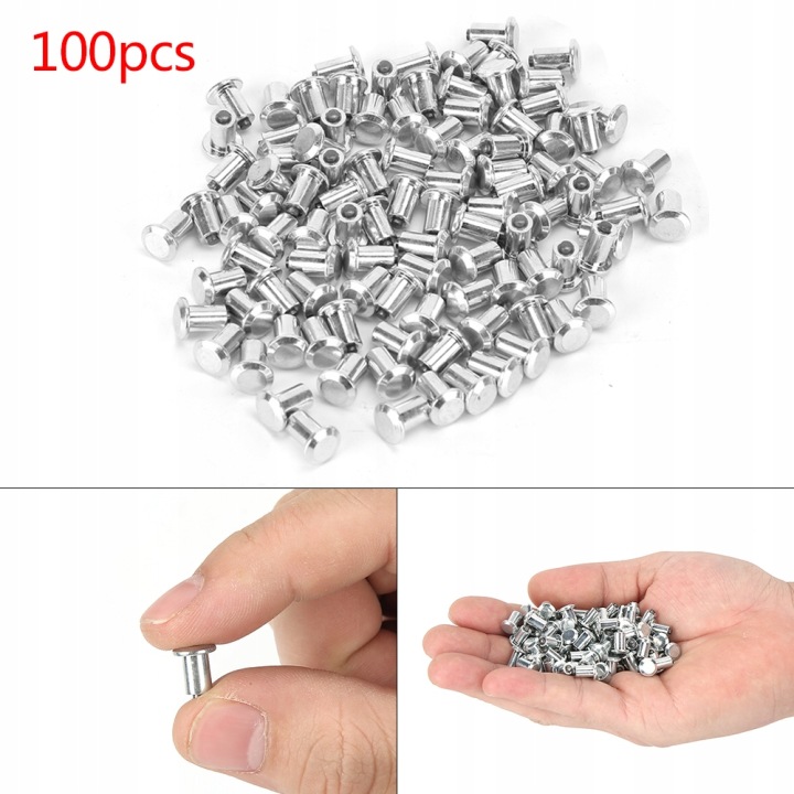 100PCS 8X10 MM 0,31X0,39 POUCES BOULONS AVEC PNEUS KO GRLS GQ