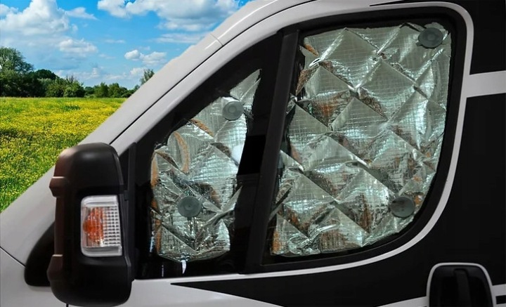 TAPIS PROTECTION THERMIQUE SUR VITRES ACK VW T5-T6 2003-2022 3 PCS