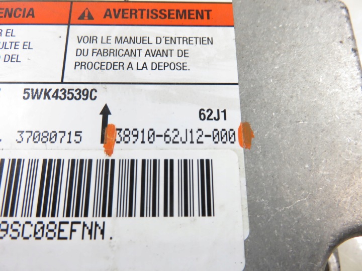 MODULE AIRBAG SUZUKI SWIFT MK6 3891062J12000