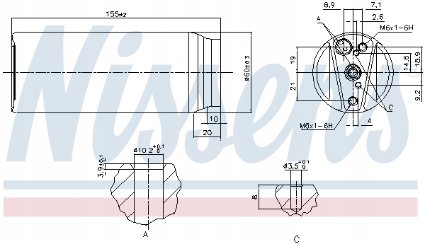 DESHUMECTADOR NISSENS 95063 