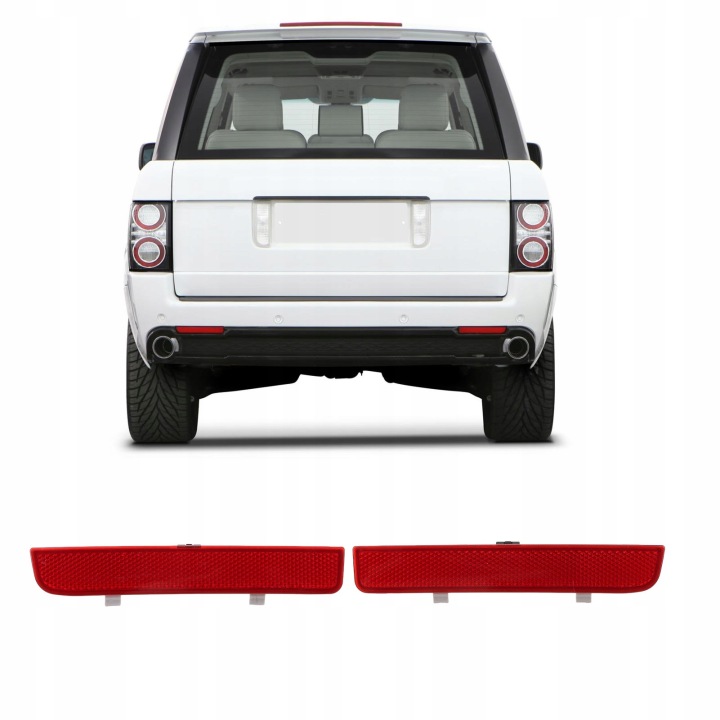 RÉFLECTEURS ARRIÈRE PARE-CHOCS GAUCHE DROIT LR006348 VERS RANGE ROVER L322 2002–2012
