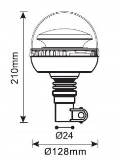 FARO BLYSKOWA ADVERTENCIA DIODO LUMINOSO LED FLEX KOGUT JUEGO CON TRZPIENIEM 