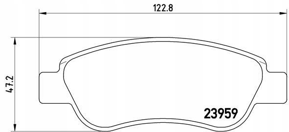 BREMBO PLAQUETTES FREIN P61081
