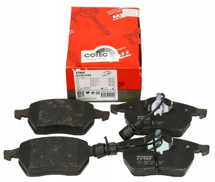 PLAQUETTES FREIN VW DROIT A100/A6 90- AVEC CAPTEUR TRW GDB1049