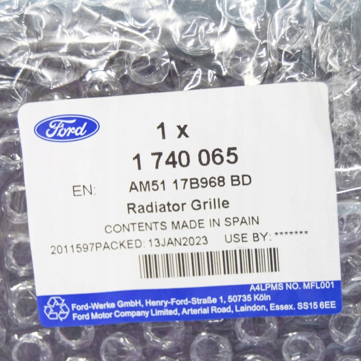 FORD C-MAX MK2 INFÉRIEURE PROTECTION PARE-CHOCS AVANT AM51-17B968-BD 1740065