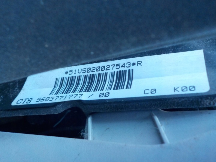 PEUGEOT 308 I CC 1.6 B 10R 2D TOIT 9683771777
