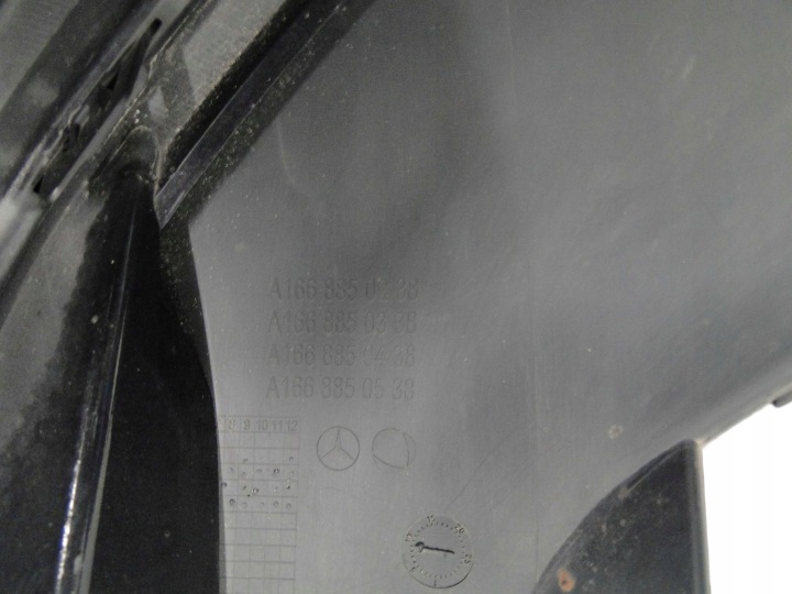 MERCEDES PARE-CHOCS AVANT SUR CAPTEURS PTS NOIR GLE 166 W166 SUV