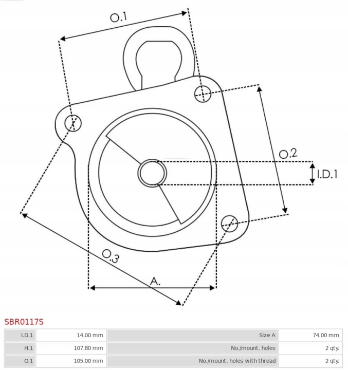 AS-PL SBR0117S COUVERCLE DÉMARREUR CARBURATEUR