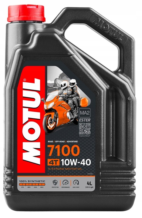 ACEITE MOTUL 7100 10W40 4L. + FILTRO HF204, HONDA VFR1200F, 10-12R. 