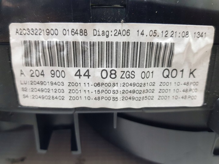 COMPTEUR MERCEDES-BENZ C W204 2049004408