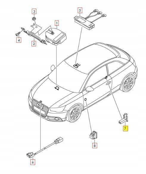 NOUVEAU CONDUITES DE DÉRIVATION VERS FEUX ALARME AUDI A1 A2 A3 A4 A5 A6 A7 A8 OEM 98-19