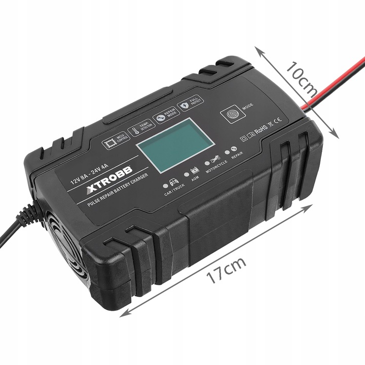 RECTIFICADOR 12V I 24V DISPOSITIVO DE CARGA PARA BATERÍA AKUMULATOROW AUTO 12 