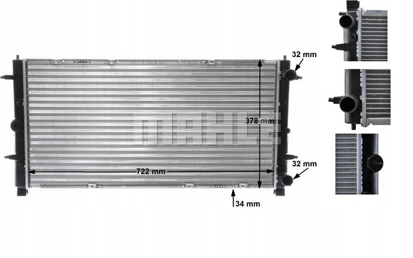 RADIATEUR VW T4 1,8-2,5TD