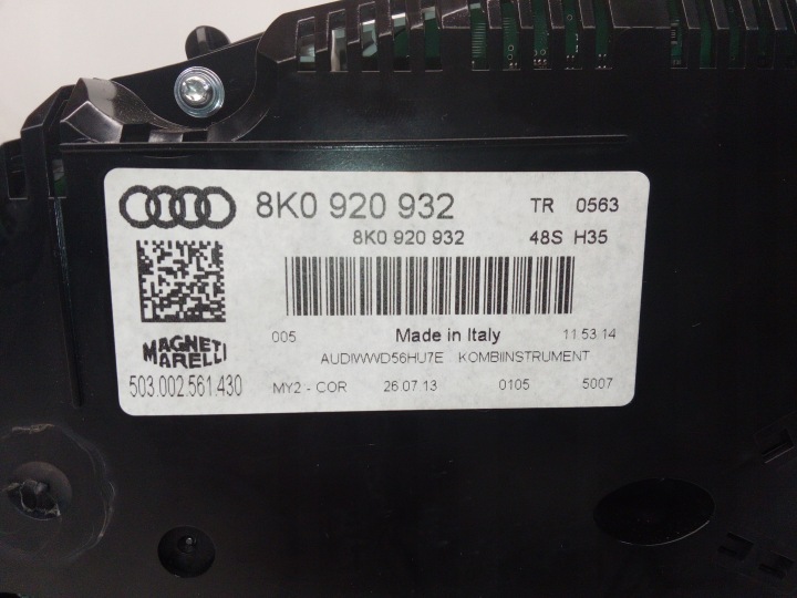 COMPTEUR TABLEAU DE BORD AUDI A4 B8 LIFT 2.0 TDI 8K0920932