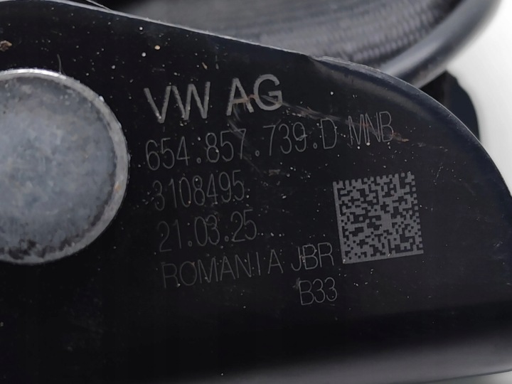 SKODA SCALA AGRAFE CENTRAL COURROIE SÉCURITÉ SIÈGES ARRIÈRE 2025 4/5DR