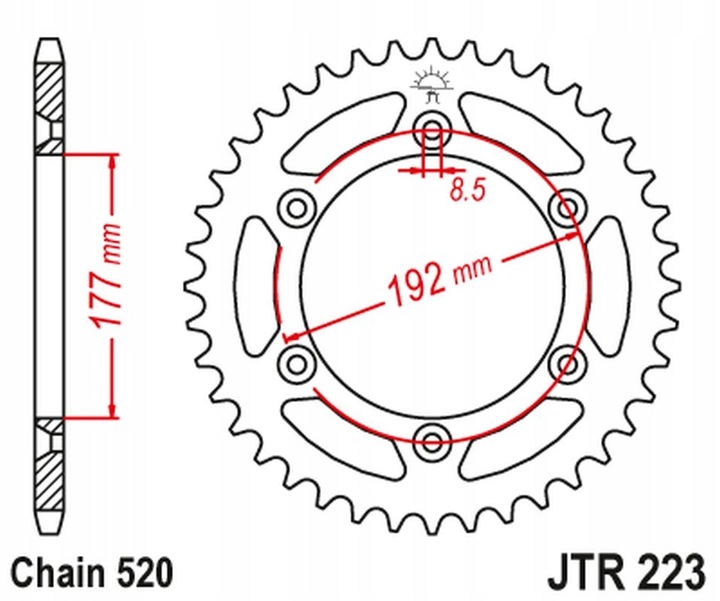 PINION GEAR REAR STEEL JT JTR223.52 52 TEETH 520 photo 1 - milautoparts-fr.ukrlive.com