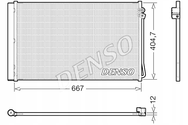 DENSO CONDENSADOR DE ACONDICIONADOR MERCEDES V W447 VITO MIXTO DOUBLE CABIN 