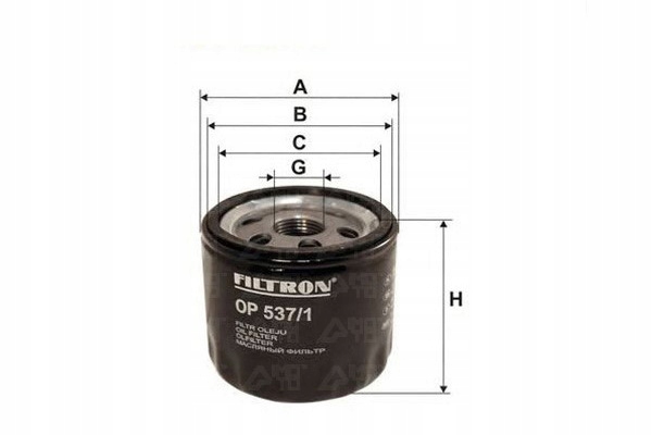 FILTRE HUILES OP 537/1