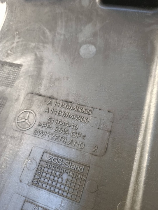 PROTECTION PLAQUE SOUS PARE-CHOCS ARRIÈRE MERCEDES CLA W118 A118 118 LIFT BERLINE