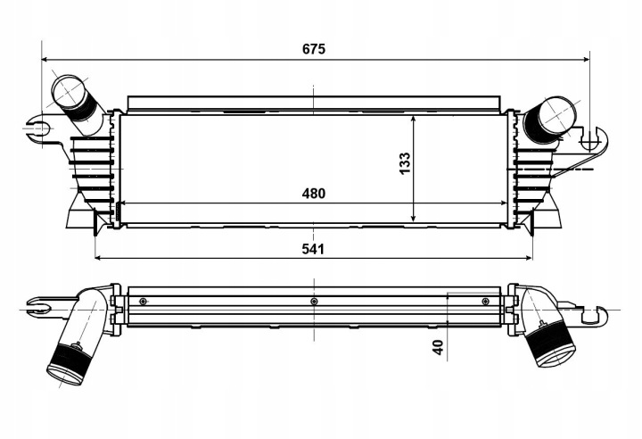 30511 NRF ÉCHANGEUR AIR-AIR RENAULT KANGOO 1,9DCI 4X4 01-