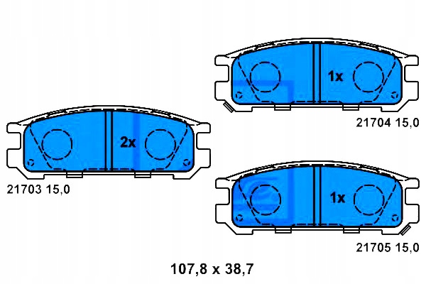 ZAPATAS HAM. SUBARU T. IMPREZA- LEGACY 1.6- 2.5 92- 00 