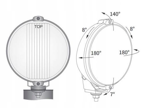 PROJECTEUR PHARES ANTIBROUILLARD FEU DE ROUTE FI183 FIL EKO