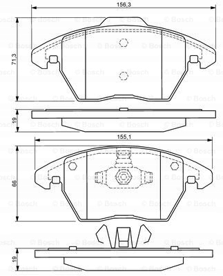 DISCOS ZAPATAS PARTE DELANTERA BOSCH SEAT IBIZA IV ST 