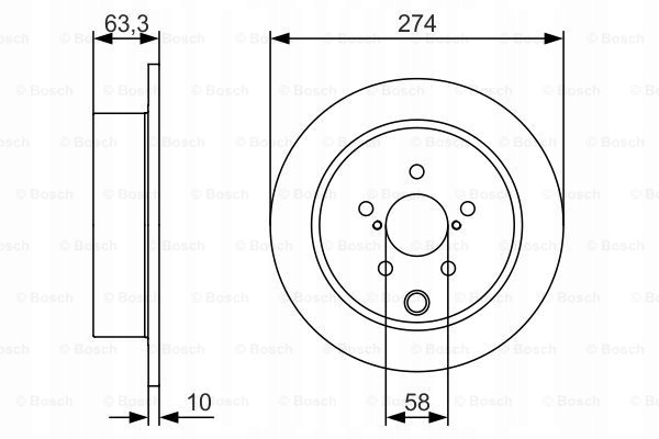 DISCOS ZAPATAS PARTE TRASERA BOSCH SUBARU IMPREZA LIFTBACK 