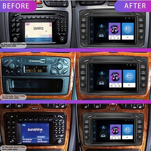 RADIO ANDROID MERCEDES GASOLINA CLK W209 W203 W208 4CO 