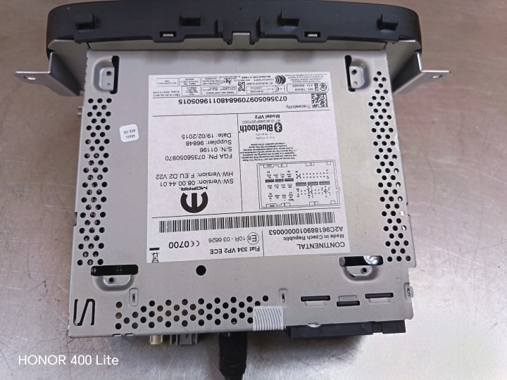 FIAT 500X RADIO ÉCRAN NAVI 07356050970