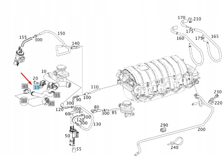 MERCEDES-BENZ C W204 CAPTEUR PRESSION SYSTÈMES PODCISNIENIOWEGO A0081530228