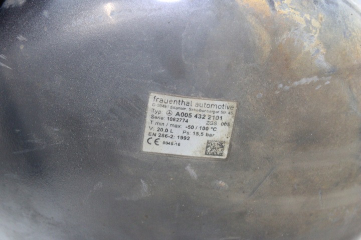 MERCEDES ACTROS MP4 BOUTEILLE AROCS ANTOS RÉSERVOIR AIR 20L A0054322101
