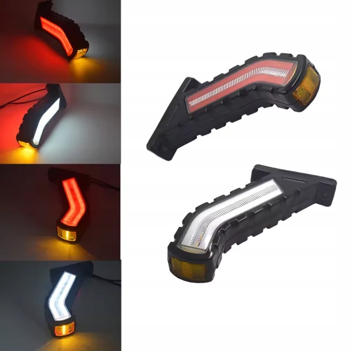 PHARE CONTOUR LED 12-24V ARRIÈRE AVANT IP68 FLOTTANT CLIGNOTANT 2PCS
