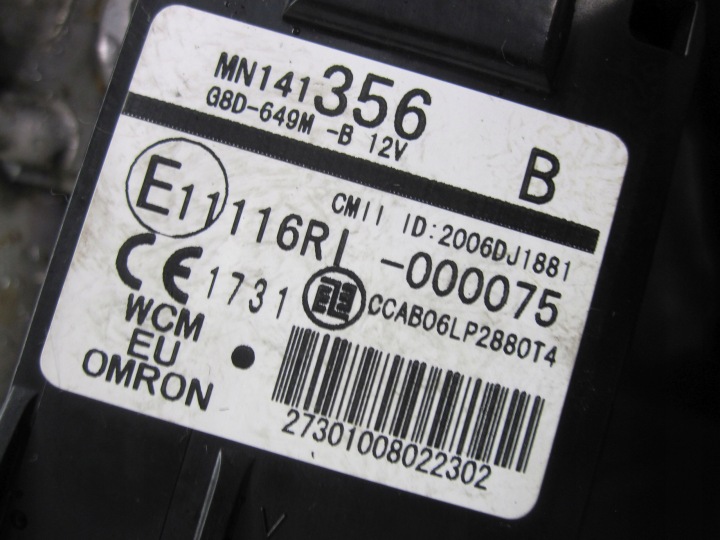 MITSUBISHI LANCER VIII 09R COLONNE DIRECTION CONTACTEUR D'ALLUMAGE CLÉ MN141356