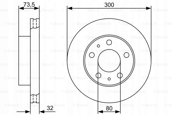 DISCOS ZAPATAS PARTE DELANTERA BOSCH FIAT DUCATO CAJA 