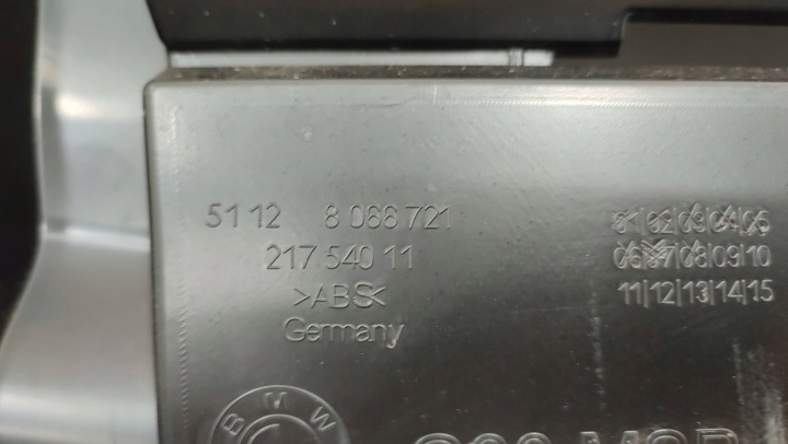 BMW 5 G30 G31 GLISSIÈRE FIXATION PARE-CHOCS ARRIÈRE