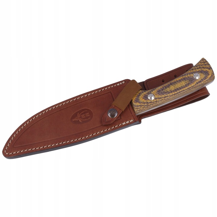 NOZ MUELA JABALI BROWN MICARTA, SATIN 170MM (JABALI-17G)