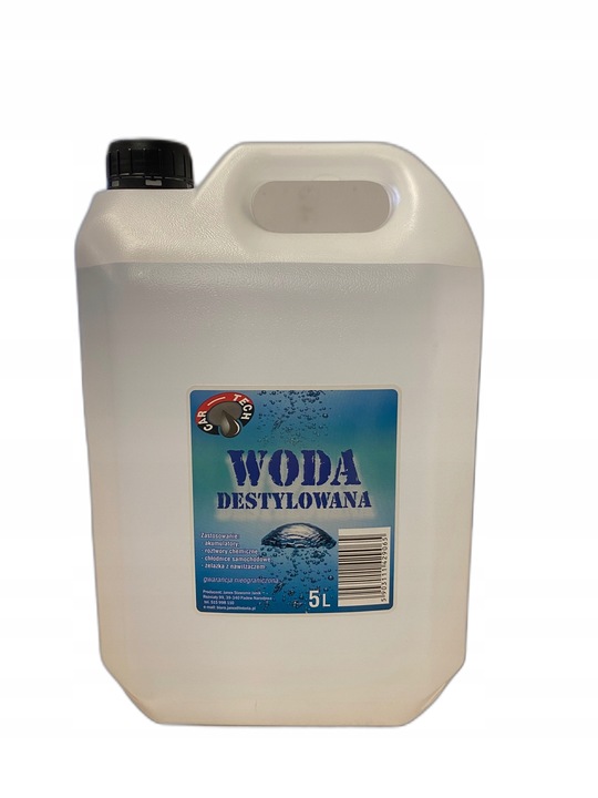 DE AGUA DESTYLOWANA 20L 4X5L CAR-TECH 