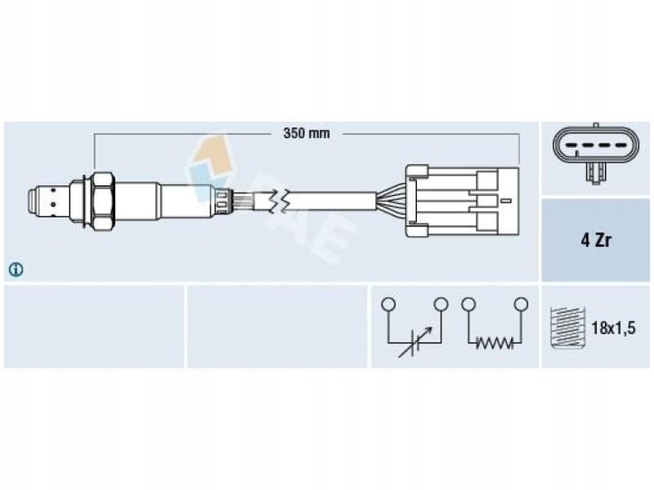 SONDA LAMBDA DAEWOO MATIZ M100 M150 0.8 98-05 LEGANZA 2.2 99-02 