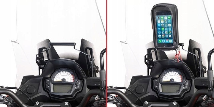 GIVI RAMKA\/WSPORNIK GPS SMARTPHONE KAWASAKI VERSYSnuotrauka 1